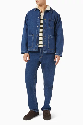 Straight Leg Jeans in Denim