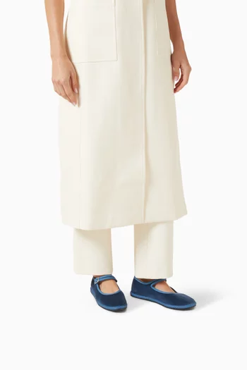 Mary Jane Flats in Velvet