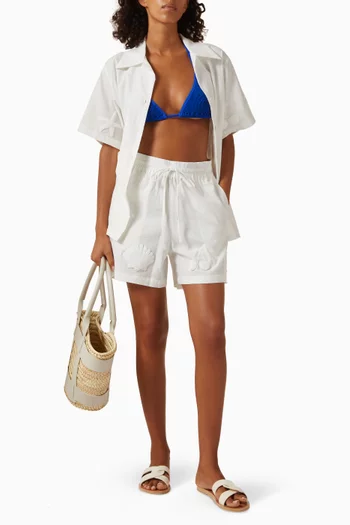 Nalu Shorts in Linen