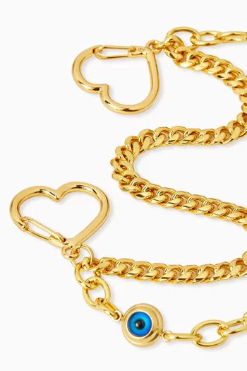 Charm and Carry Bag Chain in 18kt Gold-plated Brass