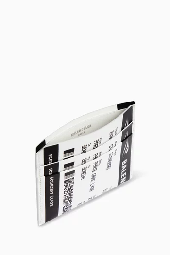 Passport Boarding Pass Card Holder in Calfskin