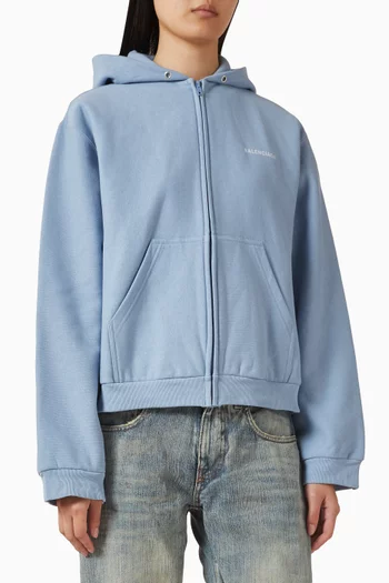 Zip-up Hoodie in Dry Fleece
