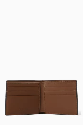 Cassette Bi-fold Wallet in Intreccio Leather