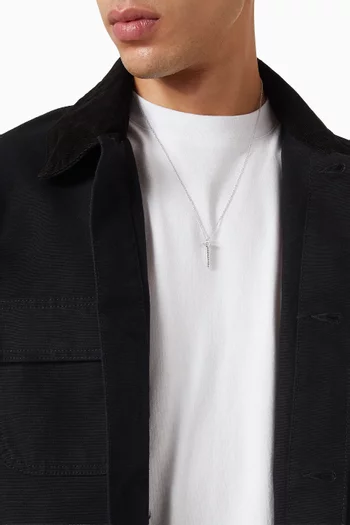 قلادة بتصميم برغي فضة إسترلينية