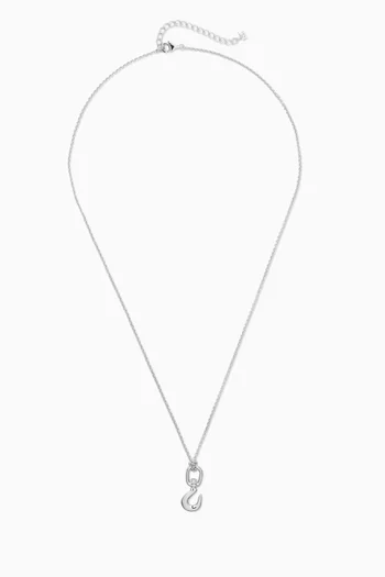 Hook Necklace in Sterling Silver