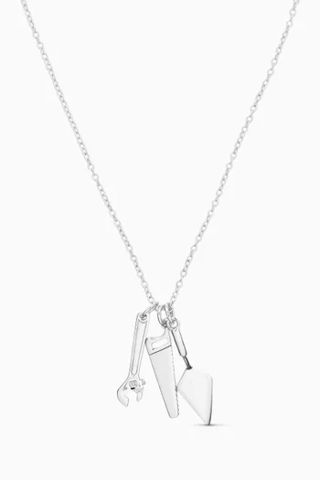 Tool Charm Necklace in Sterling Silver