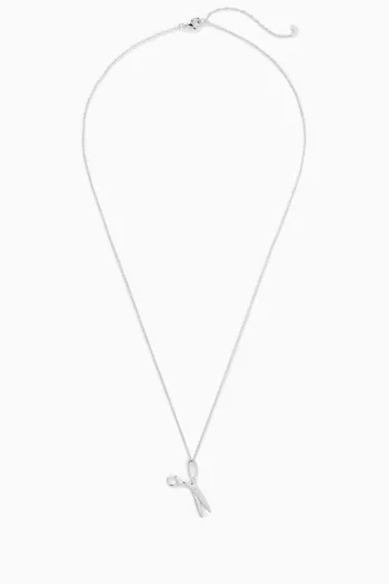 Scissor Necklace in Sterling Silver