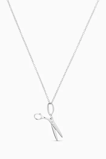 Scissor Necklace in Sterling Silver