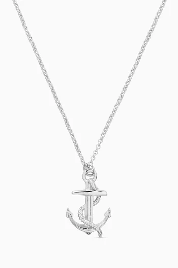 Anchor Necklace in Sterling Silver