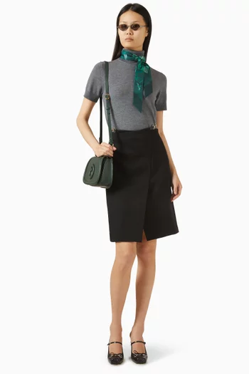 Embroidered Turtleneck in Wool