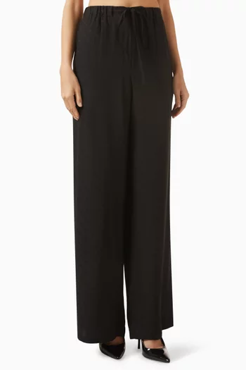 بنطال بنقشة لجام الحصان حرير جاكار