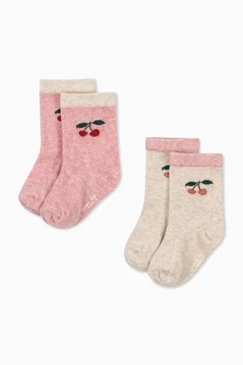 Cherry Socks, Set of 2