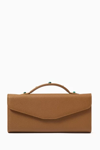 حقيبة بنمط ظرف ميني جلد