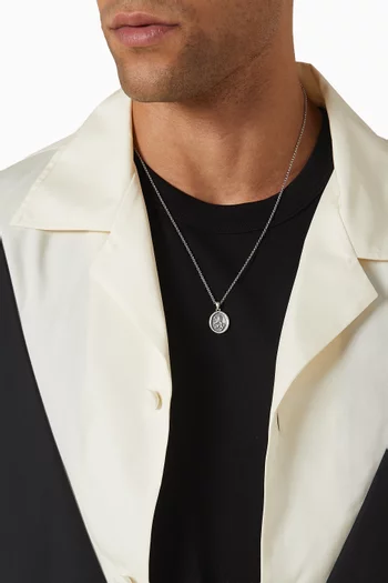 قلادة كاردج فضة إسترلينية