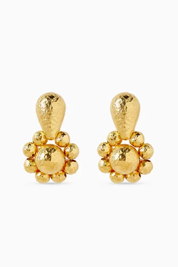 Oria Clip-on Earrings in Gold-plated Brass