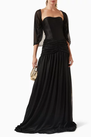 فستان سهرة إيلارا بدرابيه