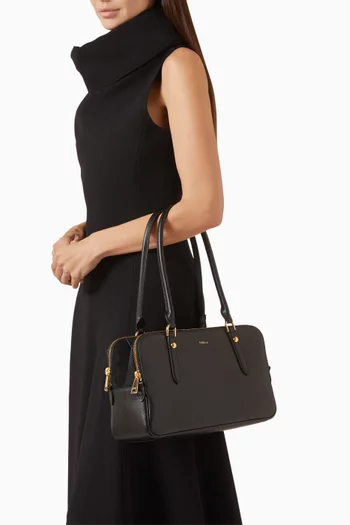 حقيبة بوسطن متوسطة جلد