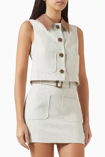 Collared Crop Jacket