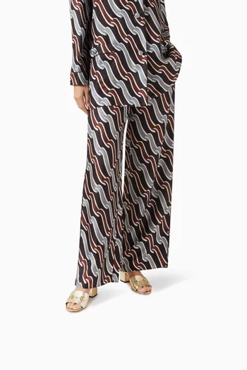 حذاء مفتوح من الخلف بحلية لجام الحصان وكعب 55 مم جلد لامع