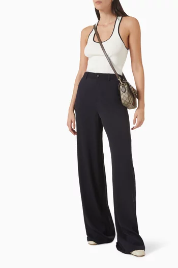Wide-leg Pants in Viscose Blend