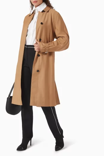 Pleated Trench Coat