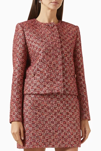 Patch-pocket Jacket in GG Tweed