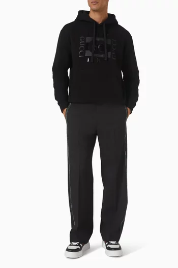 سويت شيرت بطبعة شعار الماركة قطن جيرسيه