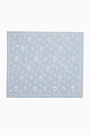 Skull-print Scarf in Silk