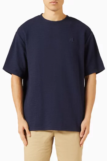 Bouclé T-shirt in Cotton-blend