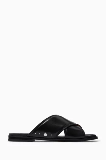 حذاء مفتوح تابي جلد