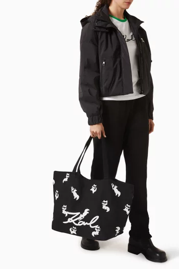 حقيبة يد ايكون بطبعة القط تشوبيت