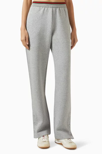 Web-trim Sweatpants in Cotton Jersey