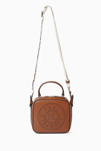 K/Circle Crossbody Bag in Leather