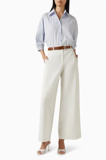 Relaxed-fit Top in Cotton Poplin