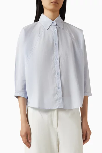 Relaxed-fit Top in Cotton Poplin