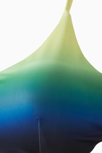 Gradient Printed Bikini Top