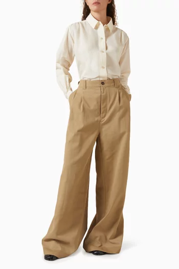 Loose-fit Shirt in Silk-cotton