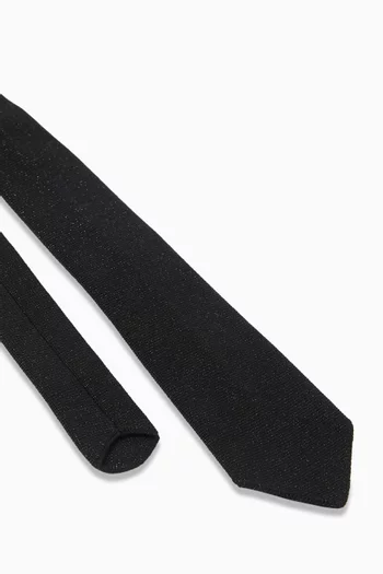 Sparkly Knitted Tie in Merino Wool