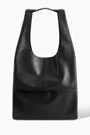 Slouchy Tote Bag in Leather