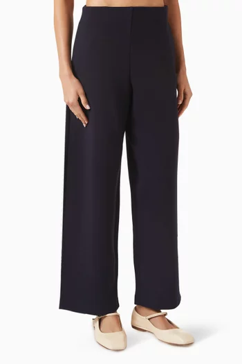 بنطال رياضي قماش سكوبا بقصة ساق أسطوانية