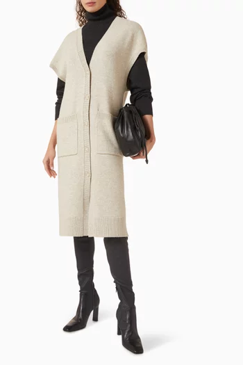 Longline Cardigan in Wool