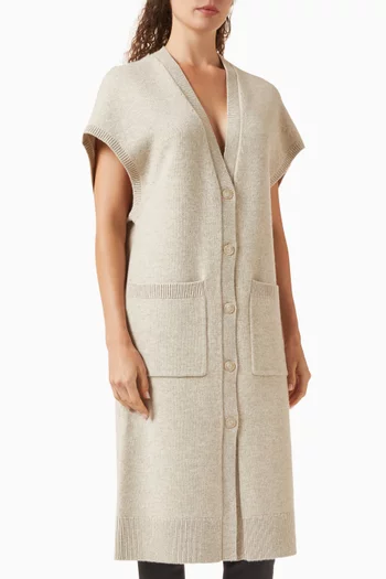 Longline Cardigan in Wool