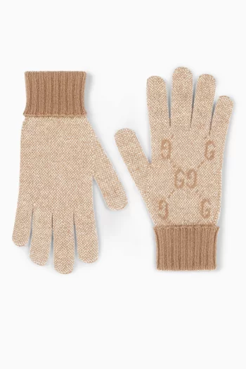 GG Gloves  in Cashmere