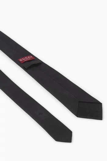 ربطة عنق بنقشة لجام الحصان جاكار حرير