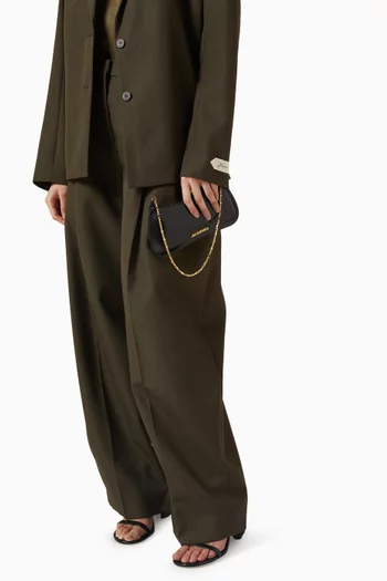 Le Petit Bisou Chaîne Shoulder Bag  in Shiny Leather