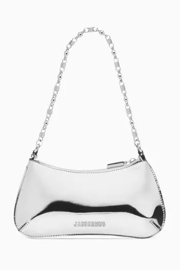 Le Petit Bisou Shoulder Bag in Metallic Leather