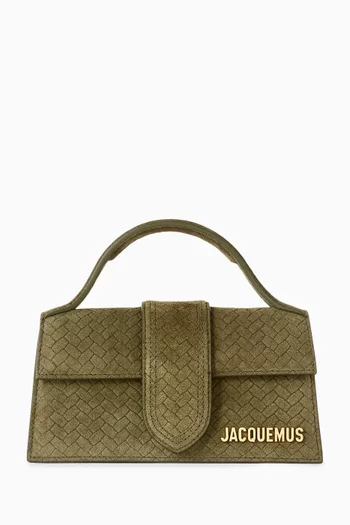 Mini Le Bambino Top-handle Bag in Suede