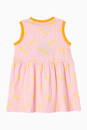Sleeveless Print Dress in Cotton