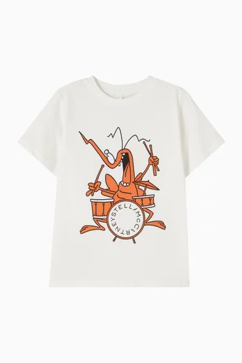Drumming Bug T-shirt in Cotton