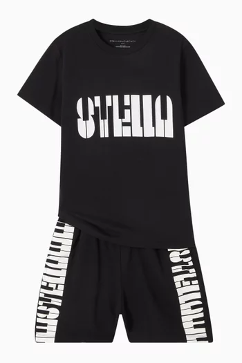 Logo Piano T-shirt in Cotton